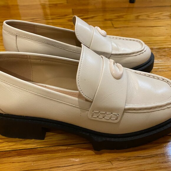 Coah Leah Loafer in Leather/Chalk, Size 7.5 - Picture 6 of 9
